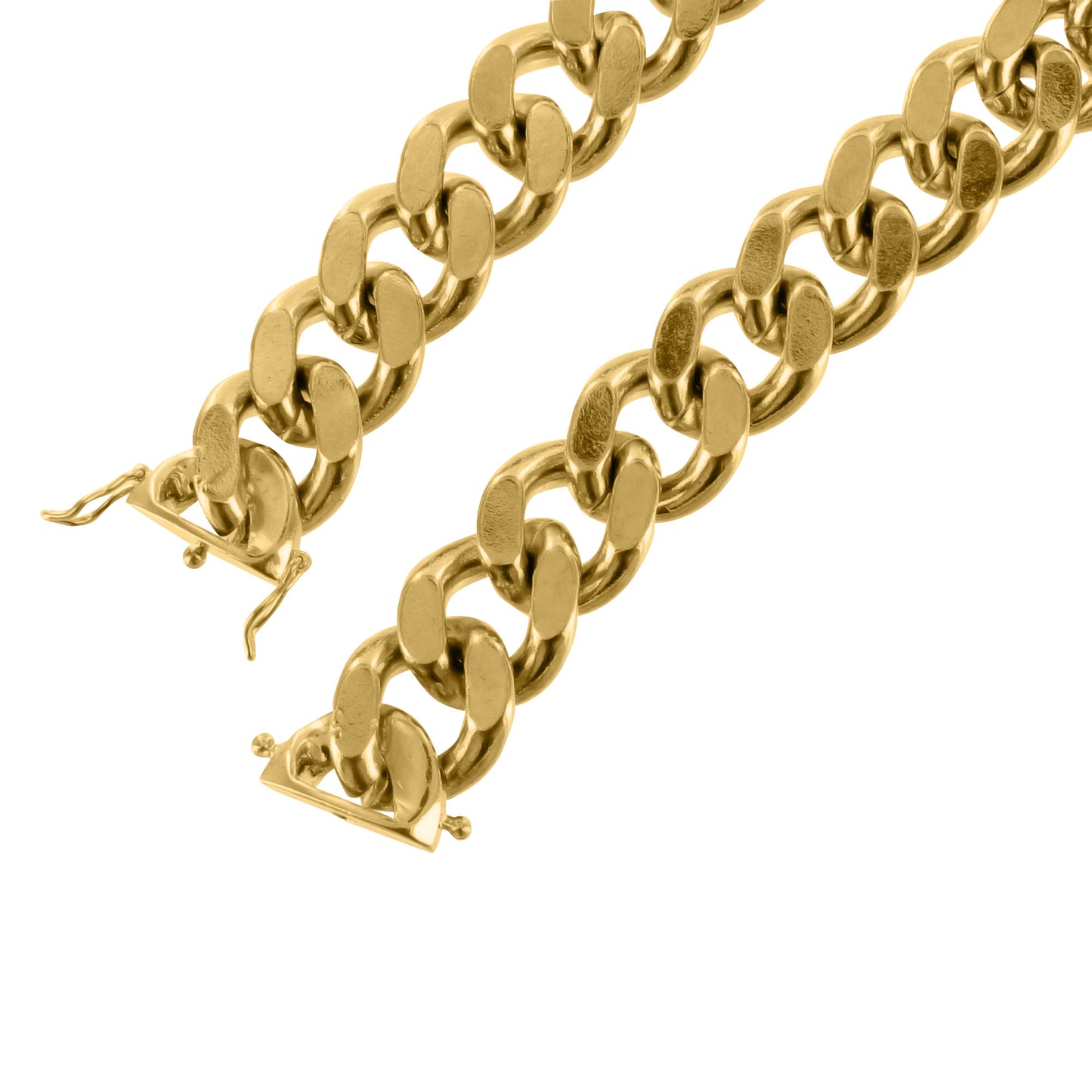 14K Yellow Gold Finish Thick 18 MM Miami Cuban Necklace