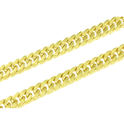 Stainless Steel Miami Cuban Necklace Gold Finish 4 MM 30 Inch