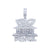 925 Sterling Silver Moissanite 6.04CTW Big Cash Bank Pendant