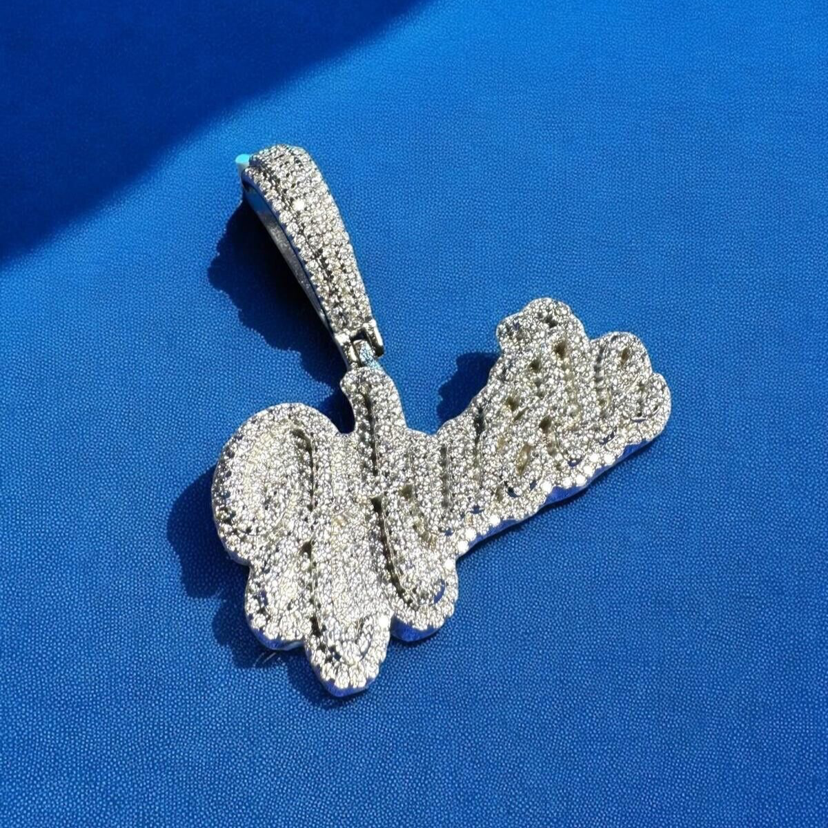 Moissanite Hustle Pendant 925 Silver Charm