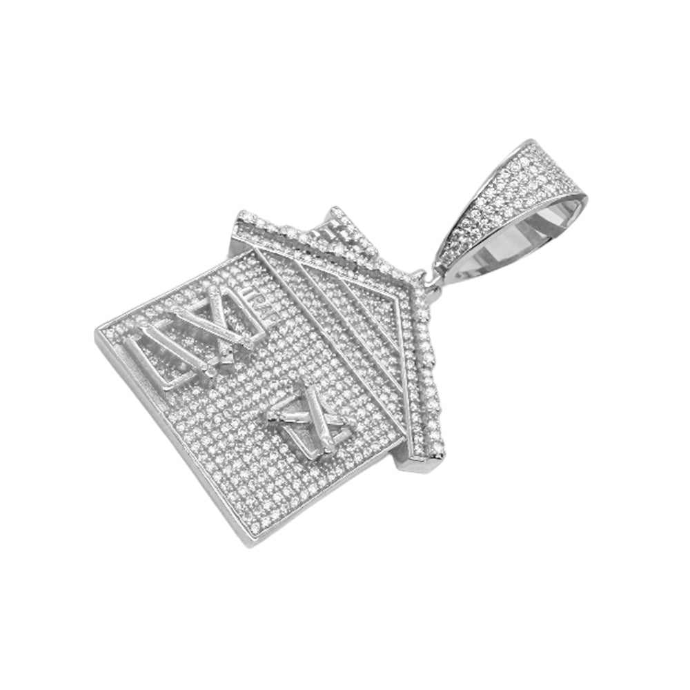 Trap House Moissanite VVS Pendant Hip Hop Sterling Silver Custom