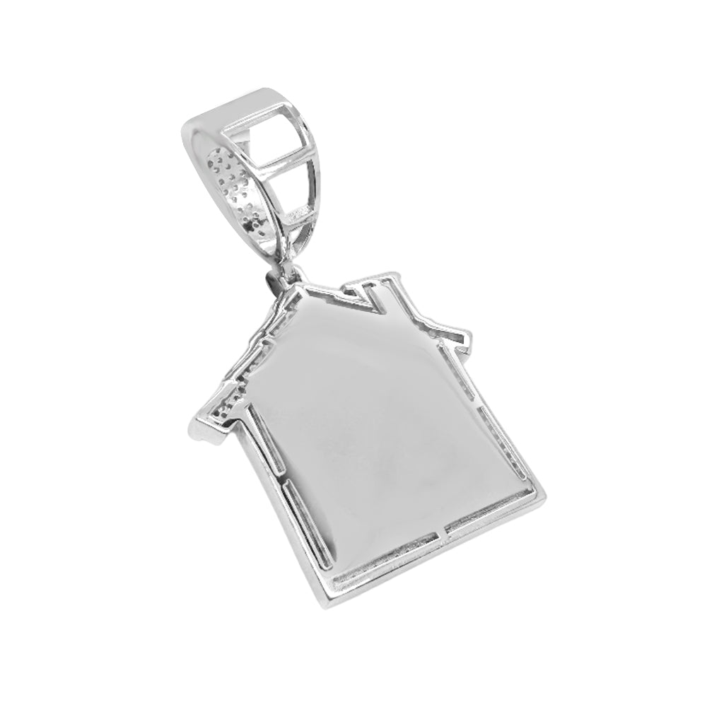 Trap House Moissanite VVS Pendant Hip Hop Sterling Silver Custom