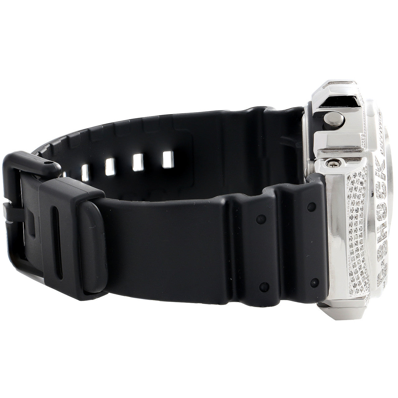 Iced Out Moissanite Diamond Bezel Casio Gshock DW6900 Watch