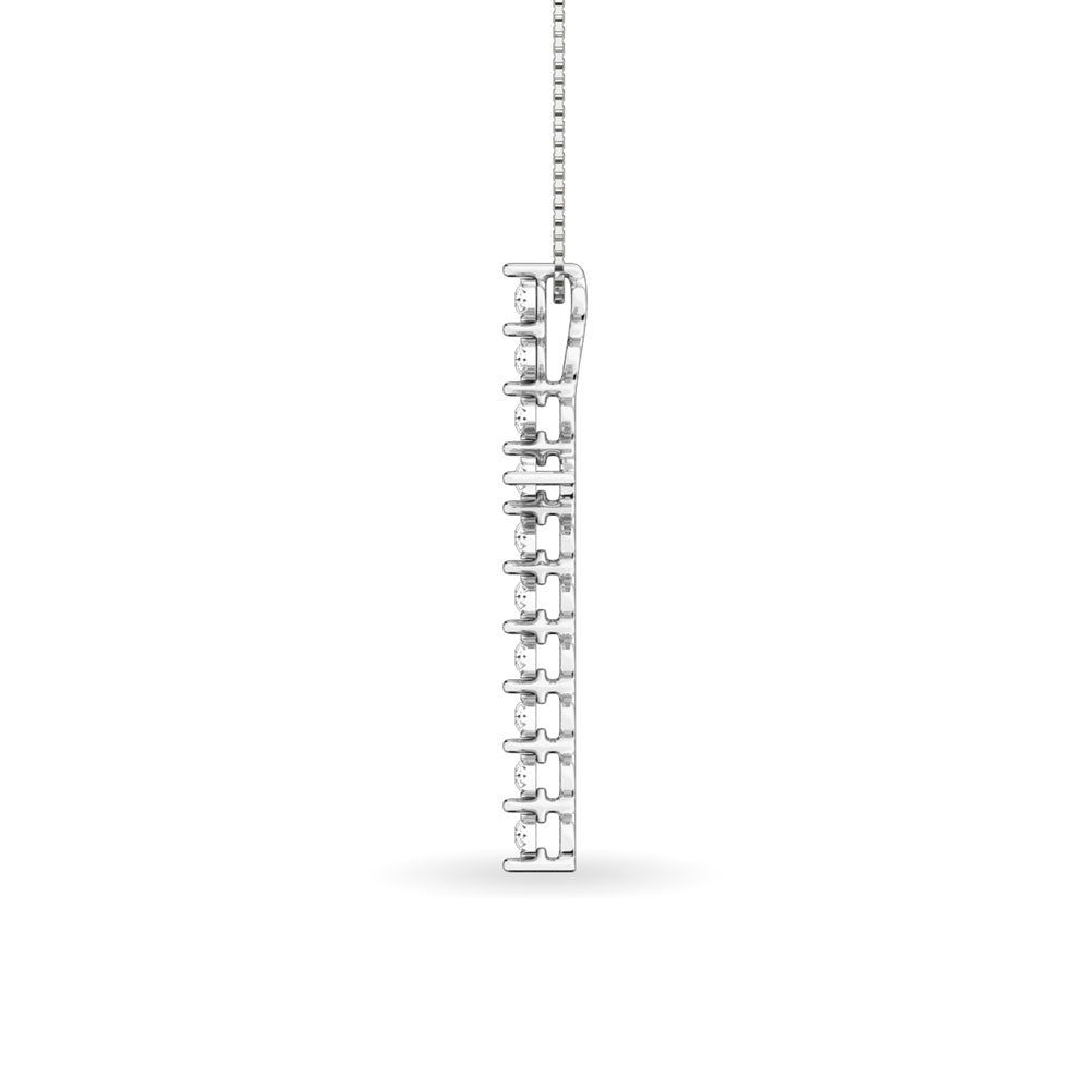 Diamond 1/20 Ct.Tw. Cross Pendant in Sterling Silver