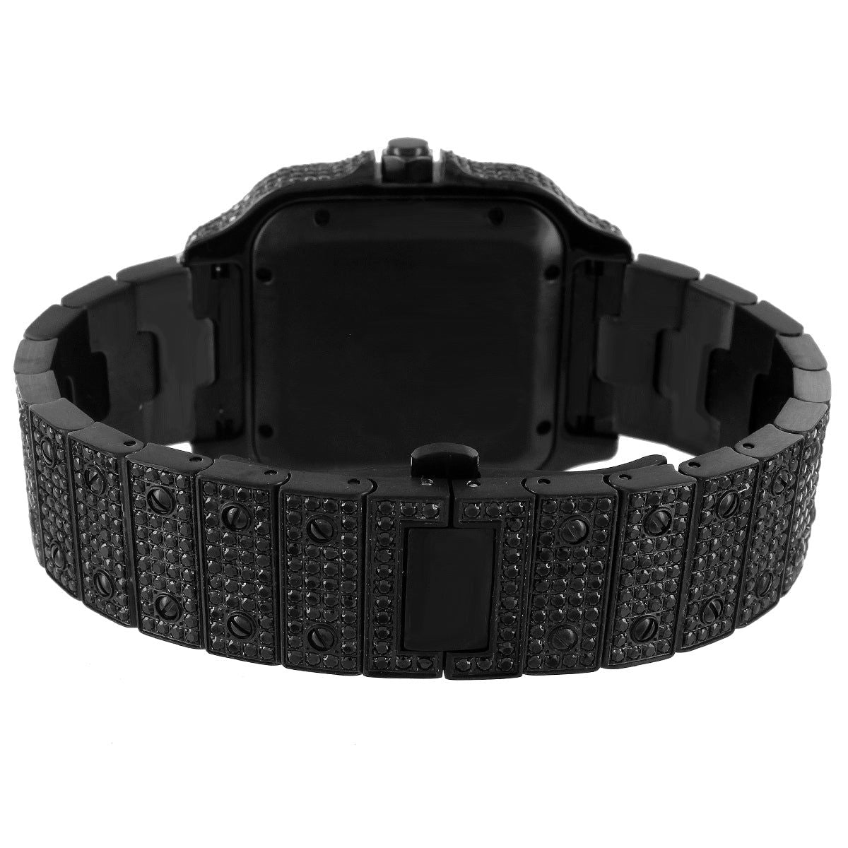 Black Stainless Steel Roman Dial Automatic Movement New Watch - Master of Bling 