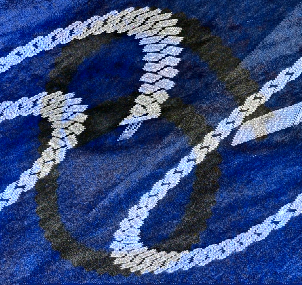 Custom Moissanite Diamond Lock 16mm Miami Cuban Emerald Cut Chain - Master of Bling 