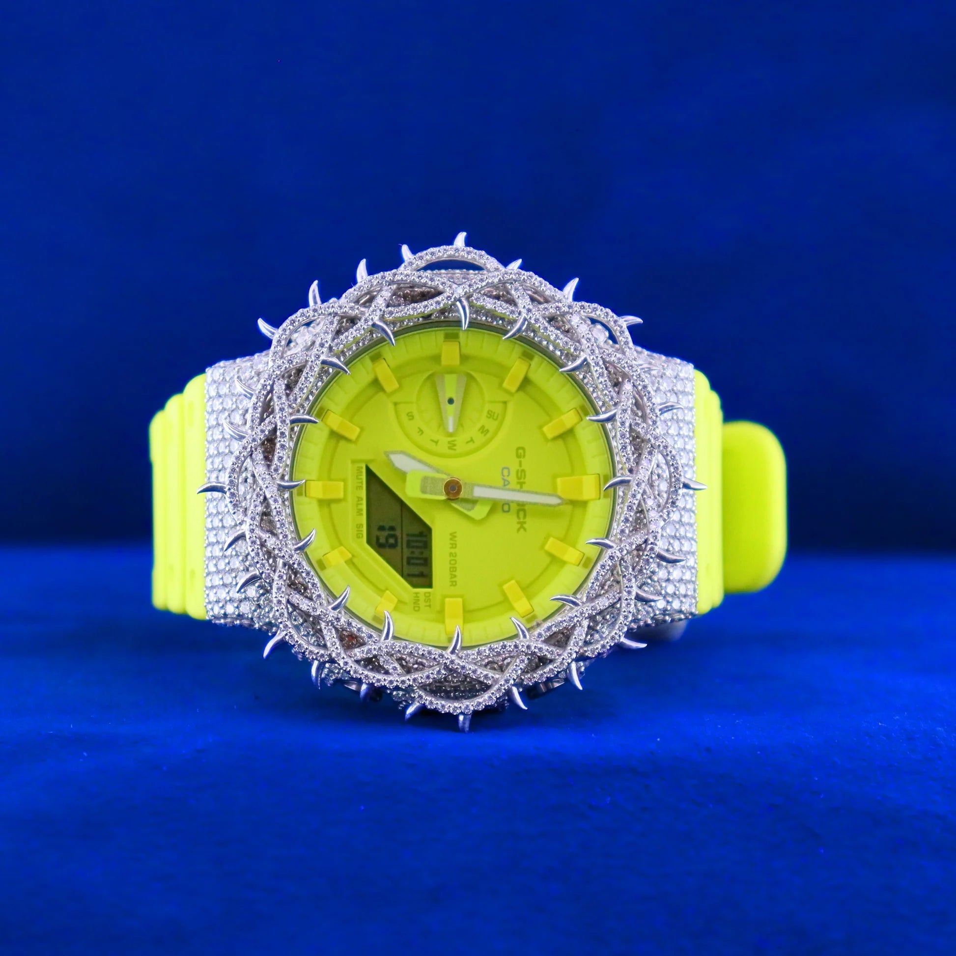 Green Moissanite G-Shock Thorn Phantom Watch