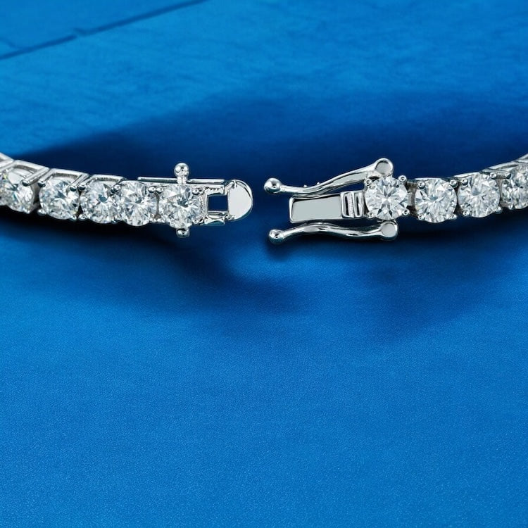 Moissanite Tennis Bracelet 925 14k Gold (ALL SIZES)