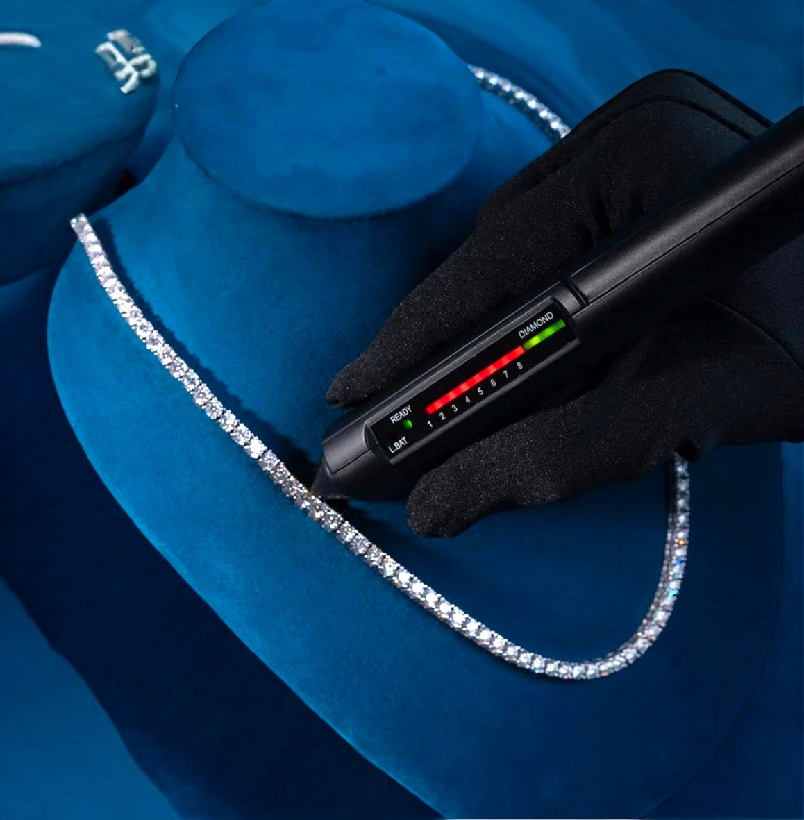 6mm Moissanite Tennis Necklace 14k Gold 925