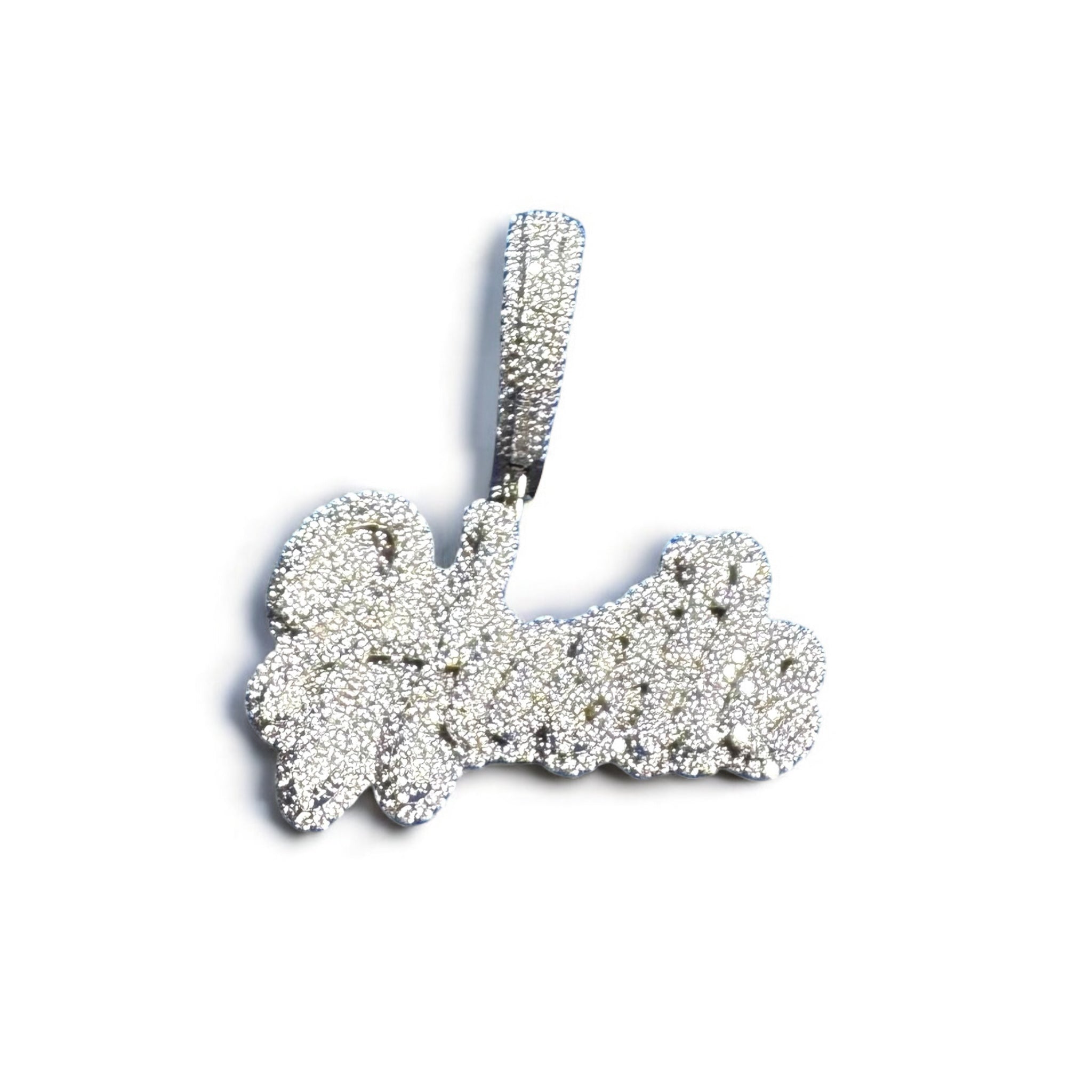 Moissanite Hustle Pendant 925 Silver Charm
