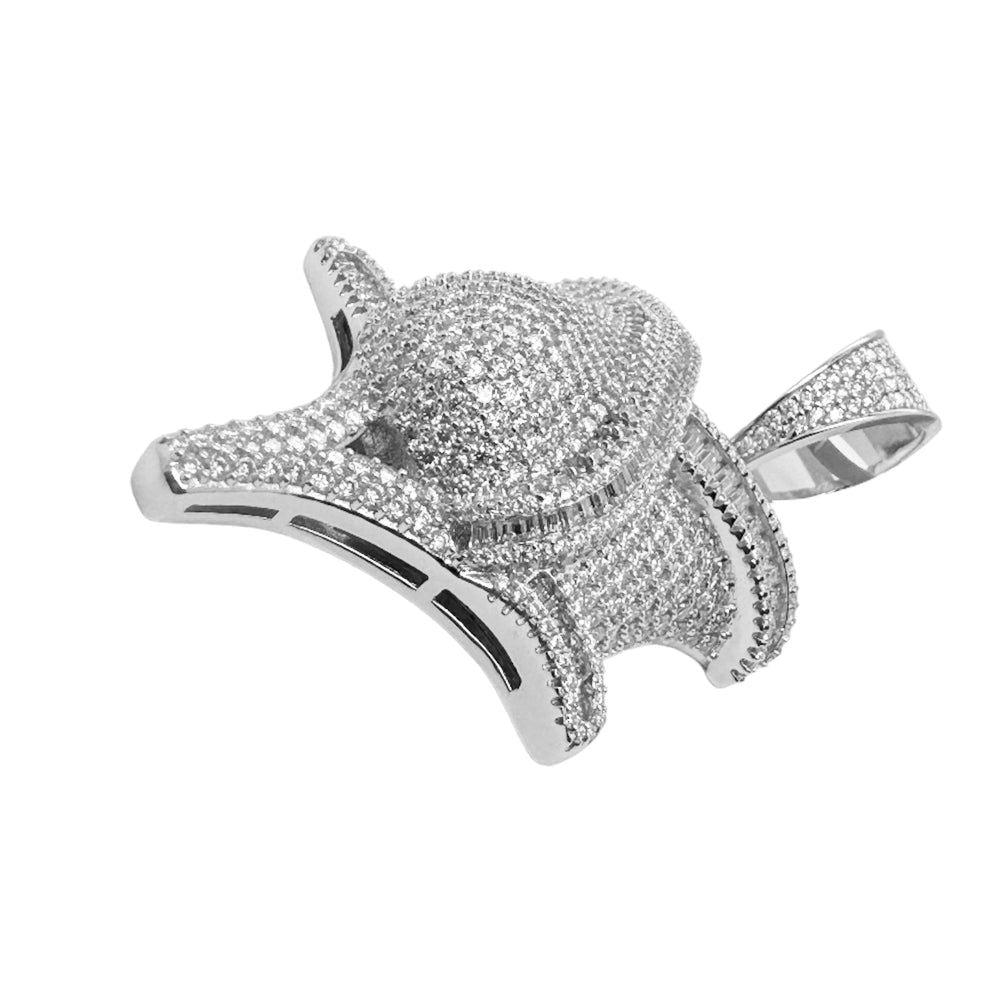 MOISSANITE Rose Flower Pendant Icy Custom Charm Mothers Day 925 Silver New - Master of Bling 