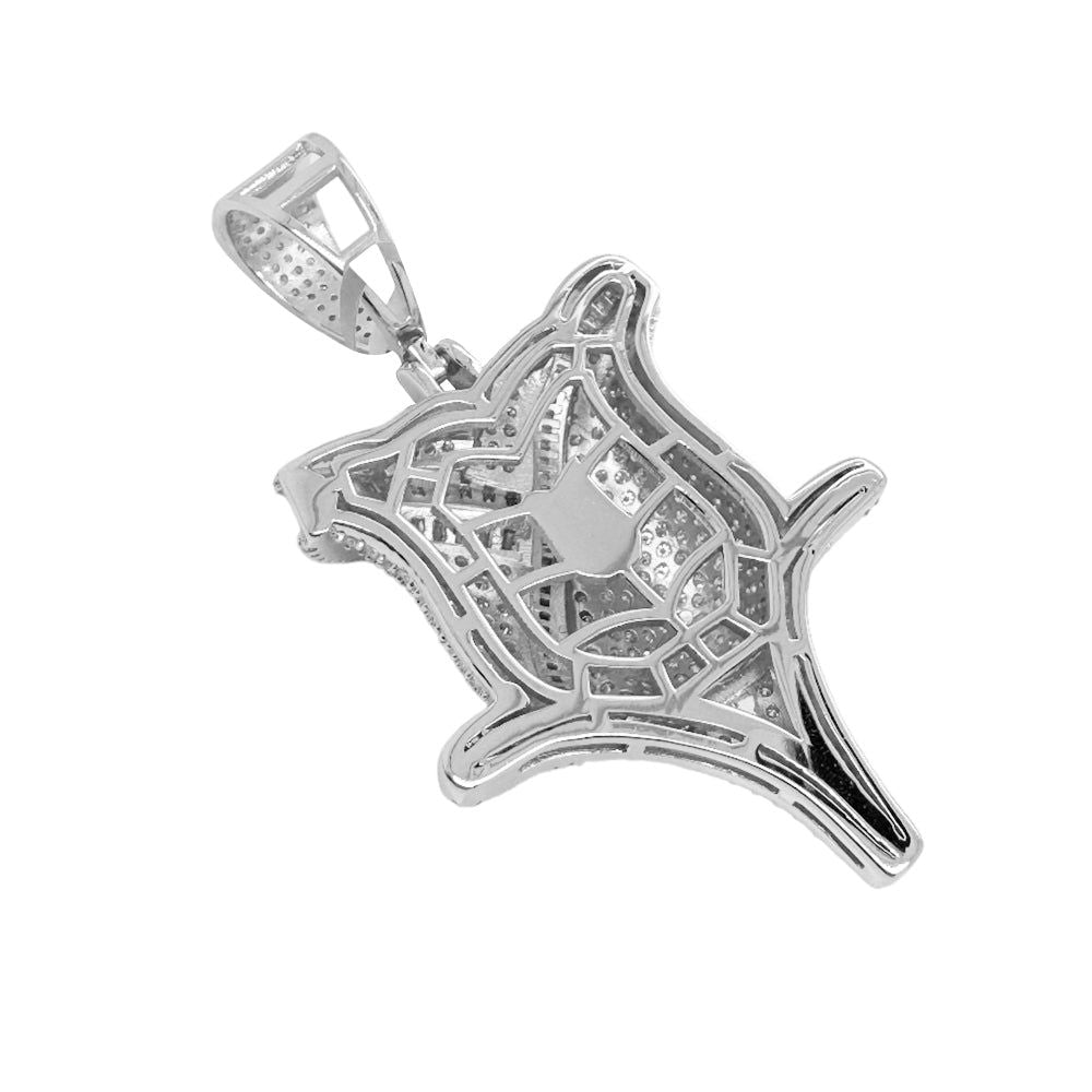 MOISSANITE Rose Flower Pendant Icy Custom Charm Mothers Day 925 Silver New - Master of Bling 