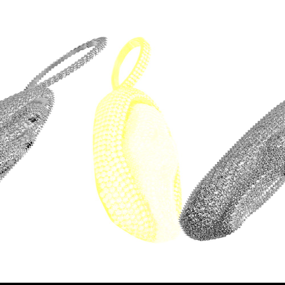 Moissanite Diamond Pendant Scream Mask Ghostface 14k Gold Tone 925 Silver - Master of Bling 