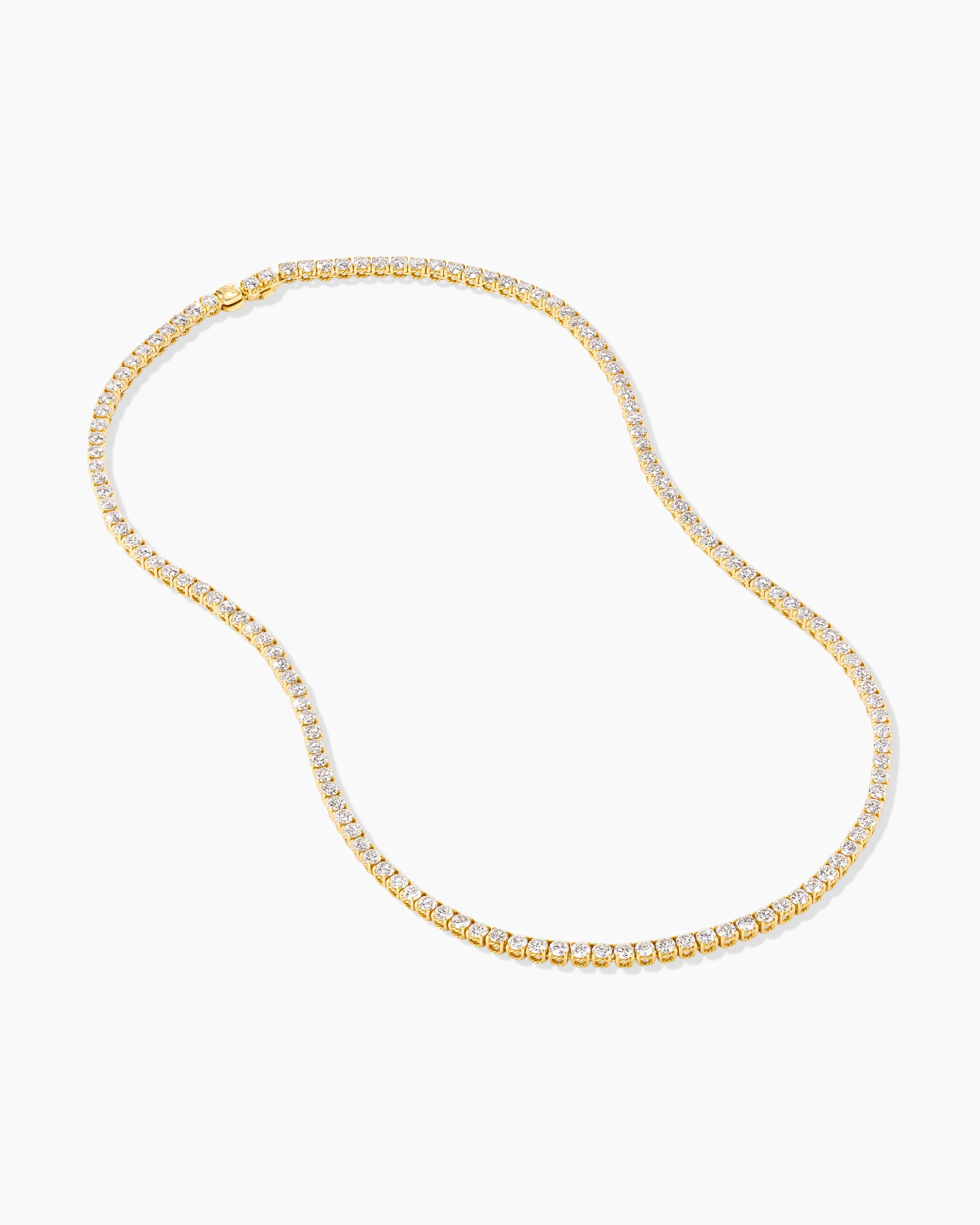 Tennis Necklace Chain 3mm 14k White Gold Tone 18-24 Inch