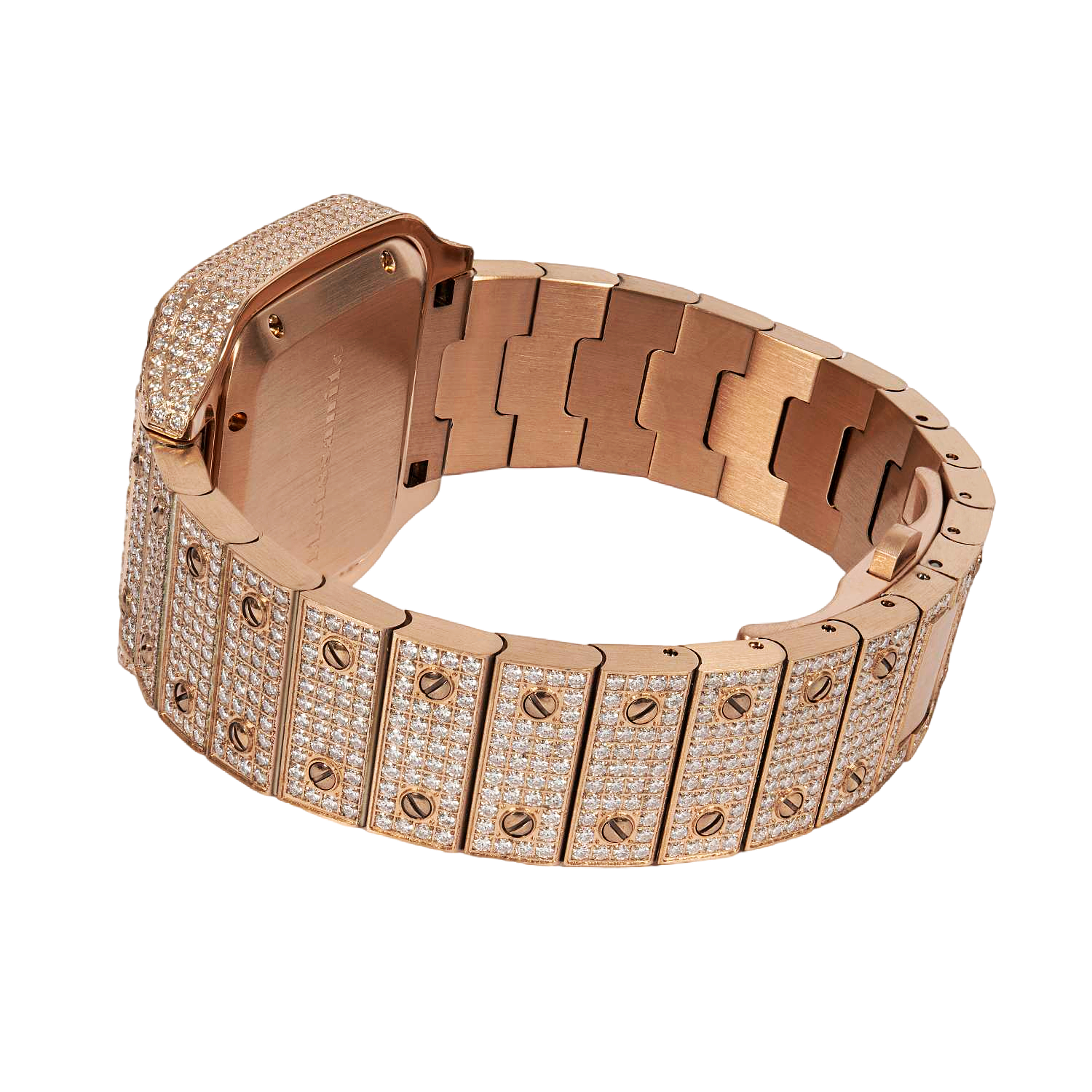 Moissanite Candy Dial Watch Rose Automatic 41mm