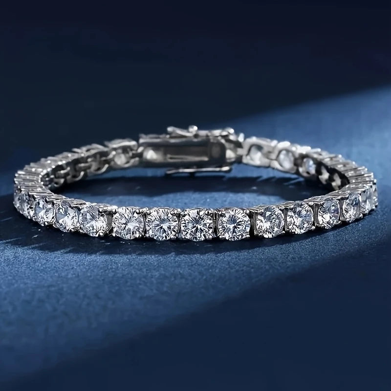 Moissanite Tennis Bracelet 925 14k Gold (ALL SIZES)