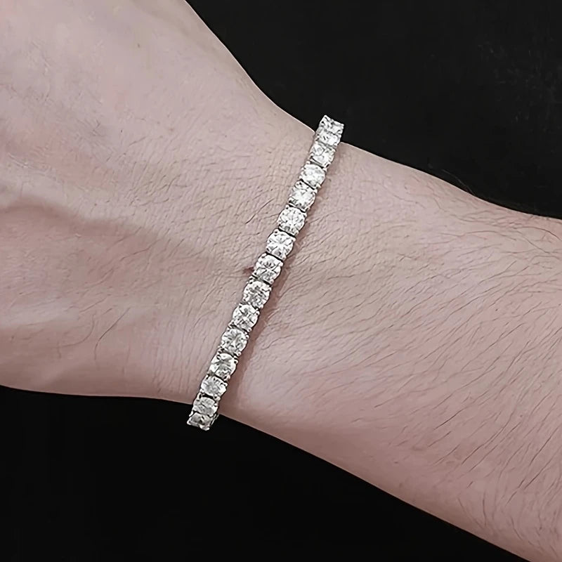 Moissanite Tennis Bracelet 925 14k Gold (ALL SIZES)