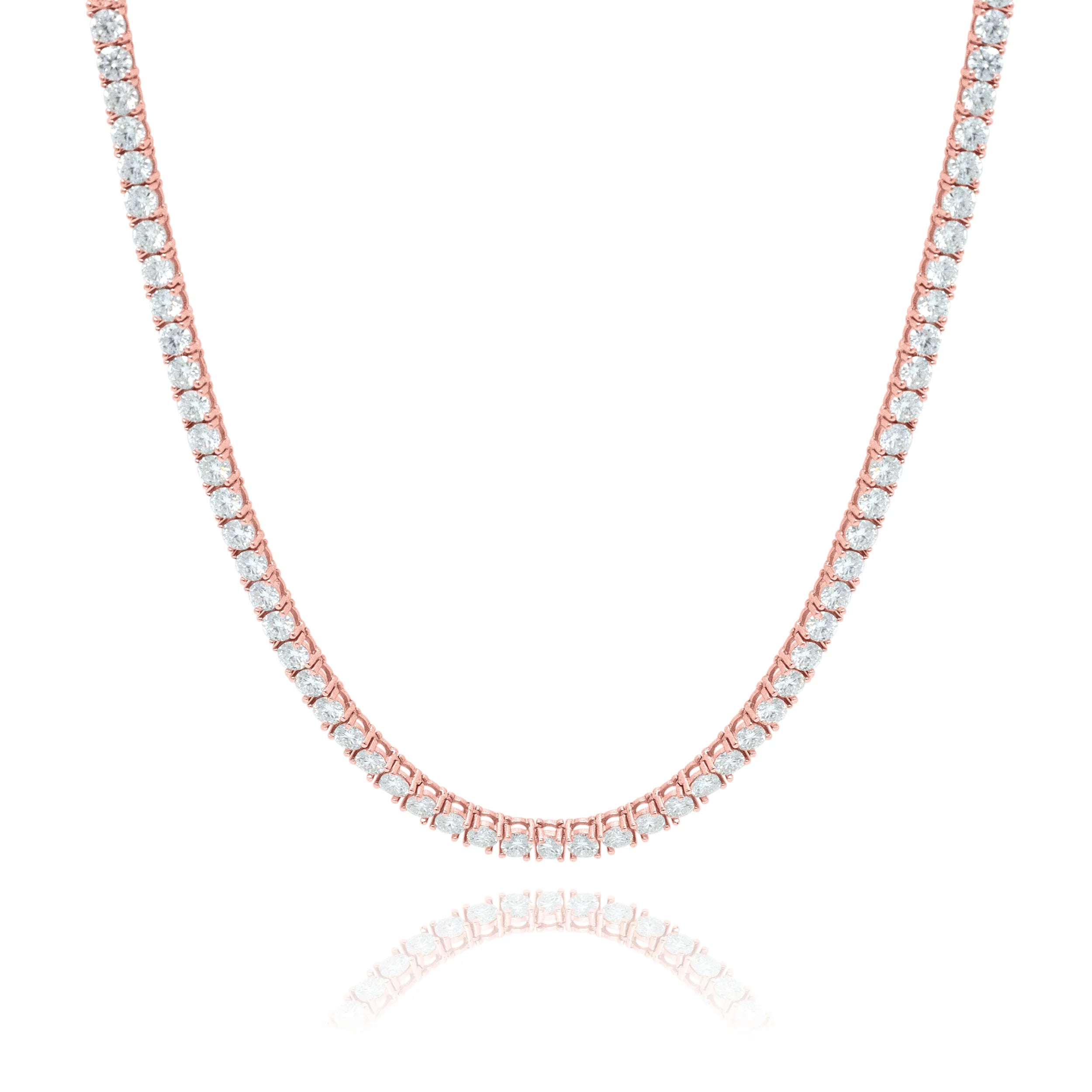 Moissanite Tennis Chains 3mm - 6mm (All Sizes & Colors)