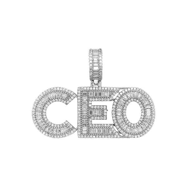 VVS Moissanite 3.53 CTW CEO Hip Hop Sterling Silver Pendant
