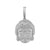 VVS Moissanite 0.66 CTW Buddha Religious Sterling Silver Pendant