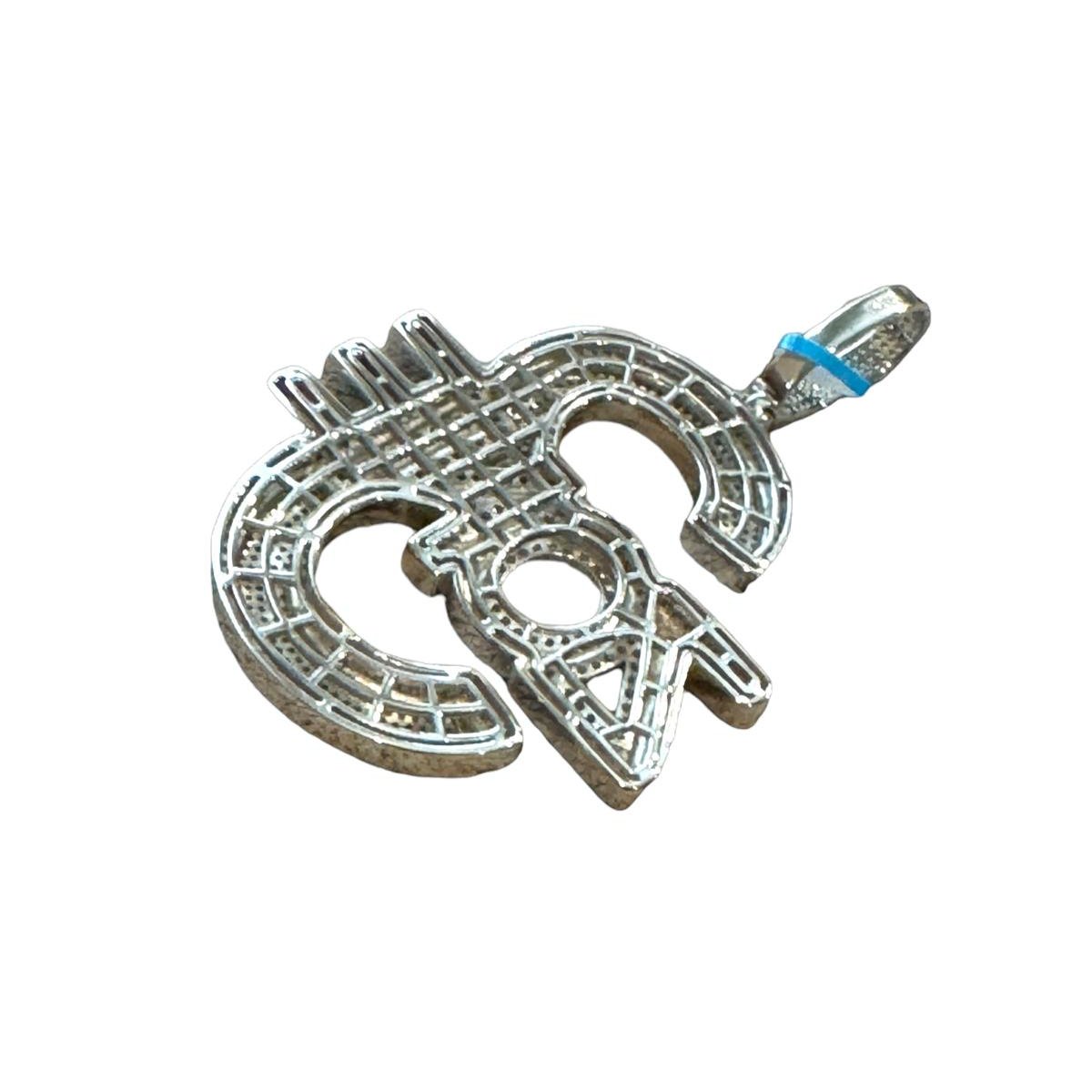 Zone 3 Moissanite Diamond Pendant XL Iced 925 Silver Custom