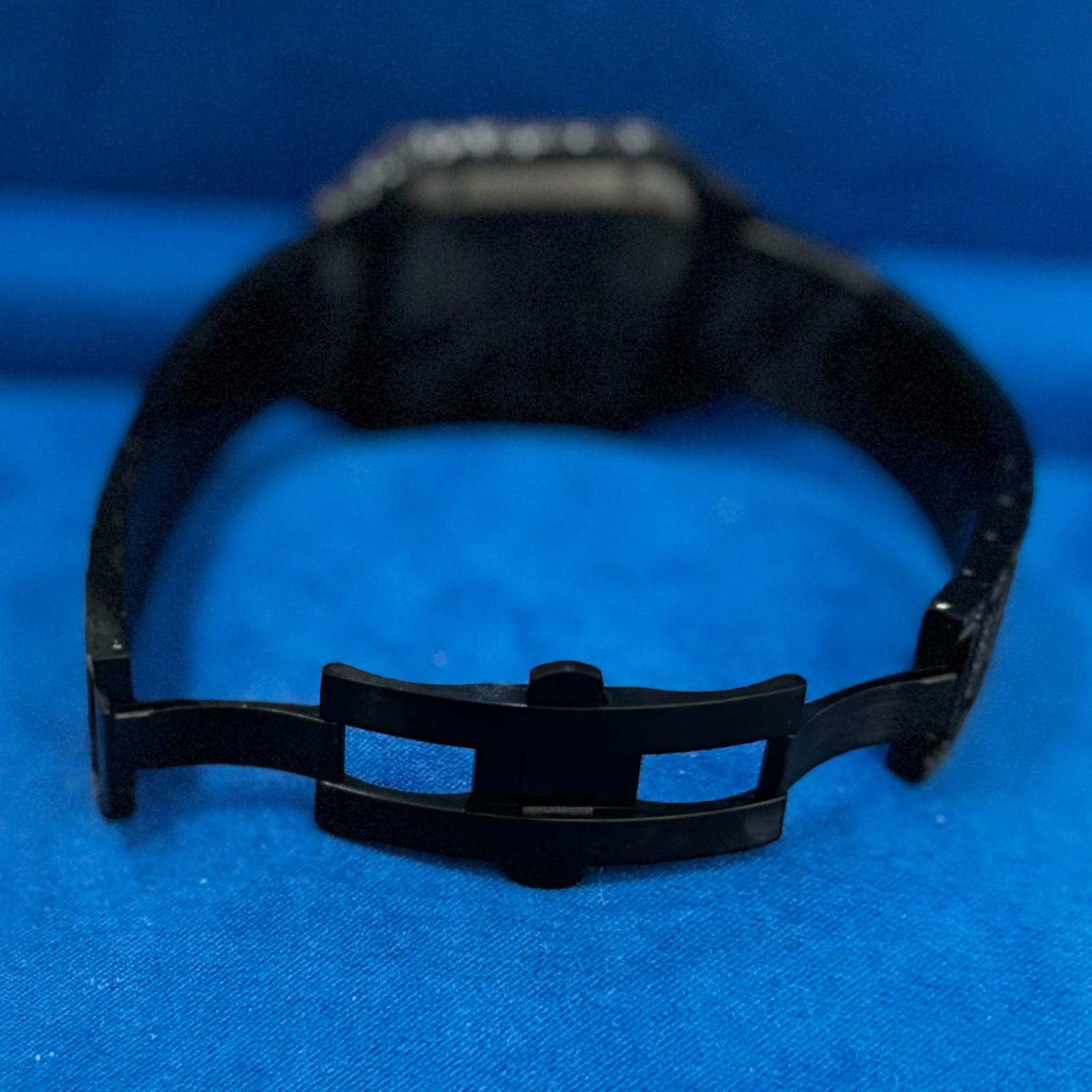 Black Moissanite Watch Designer Automatic Mens (MADE TO ORDER)