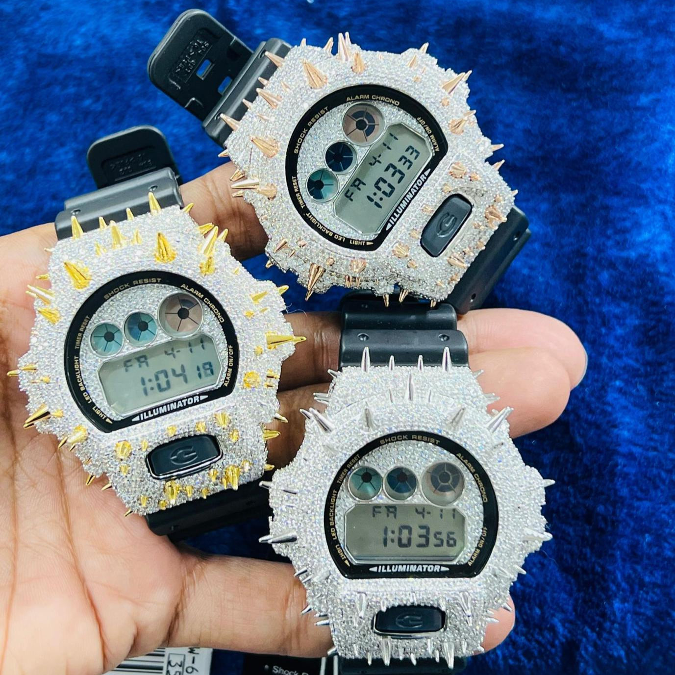 G-Shock Thorn Bezel Moissanite DW6900 Watches