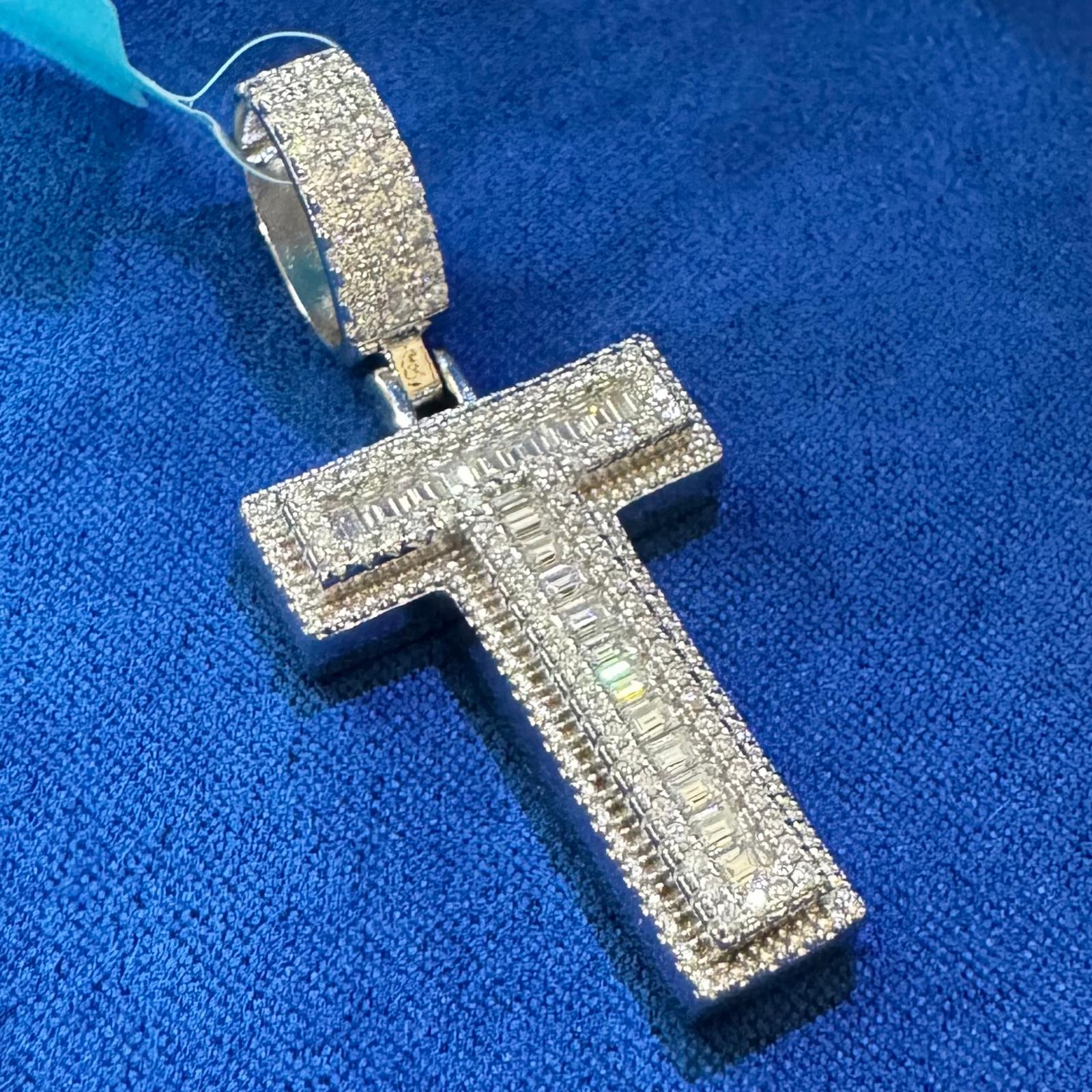 Moissanite Initial Pendant 925 Silver Letter Charms