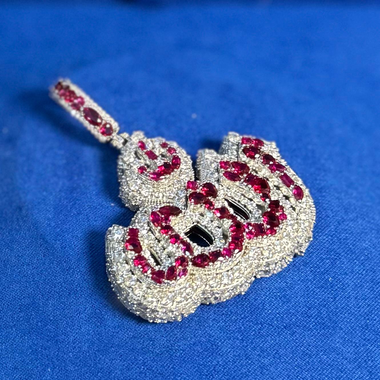 Moissanite Allah Pendant 925 Silver Custom Jewelry