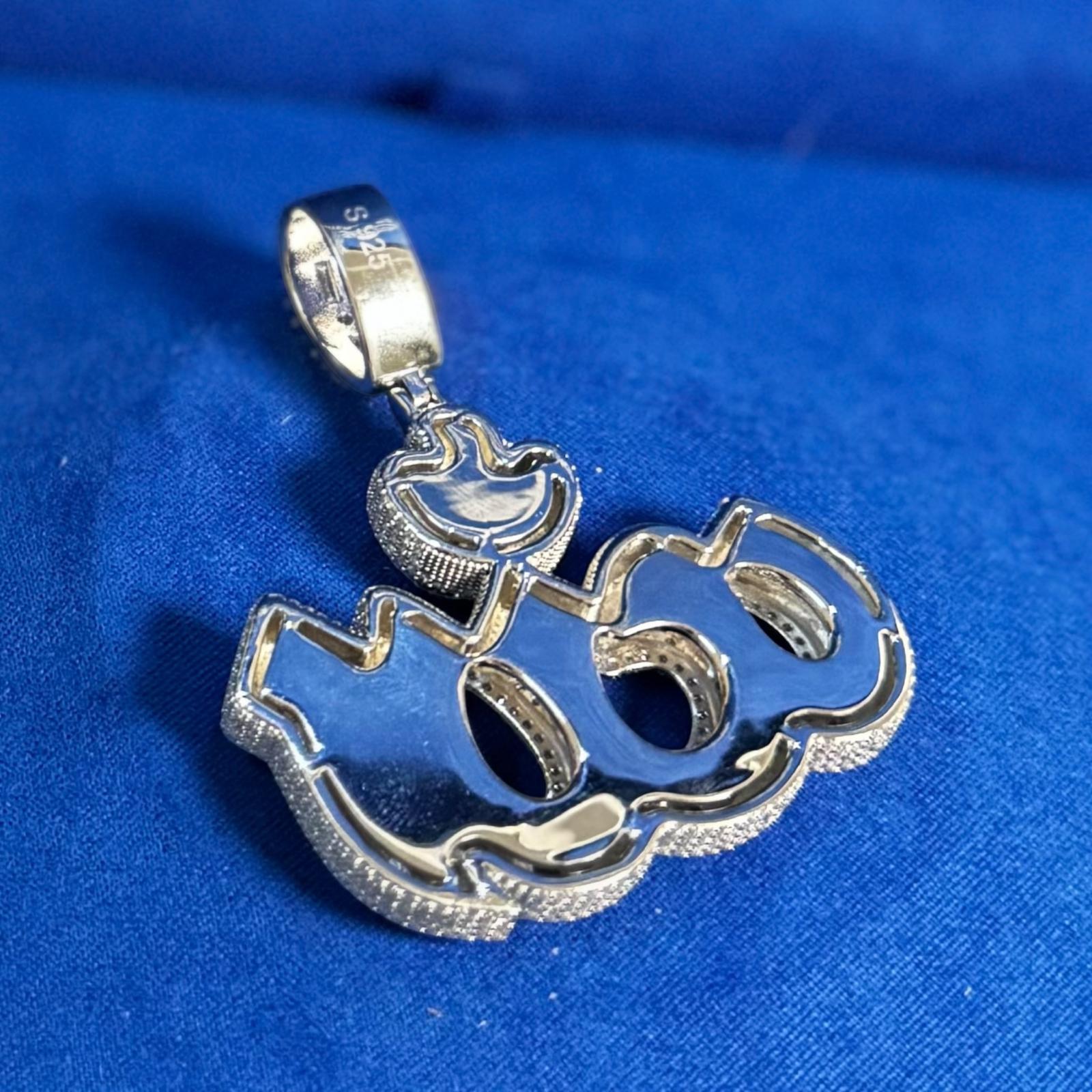 Moissanite Allah Pendant 925 Silver Custom Jewelry