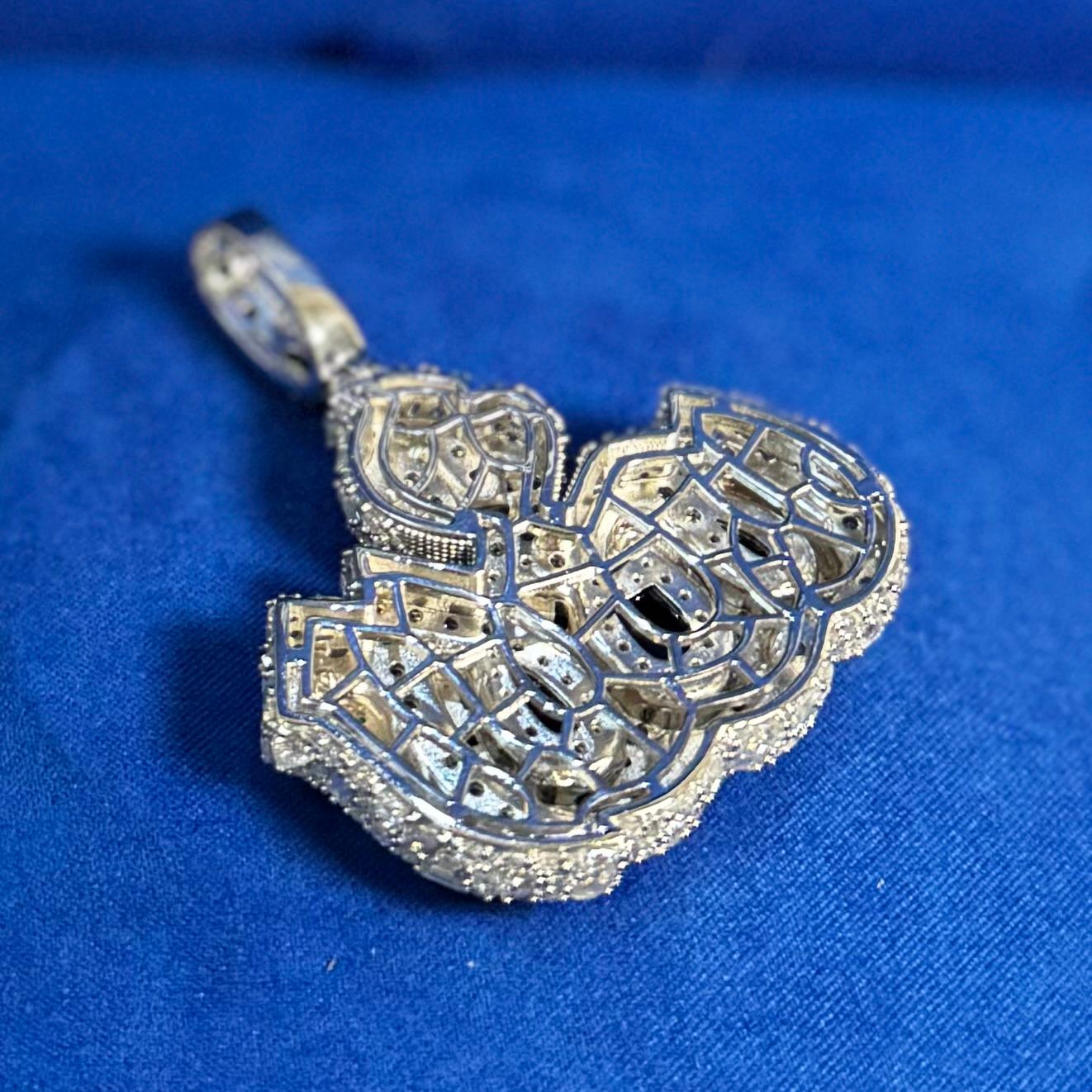 Moissanite Allah Pendant 925 Silver Custom Jewelry