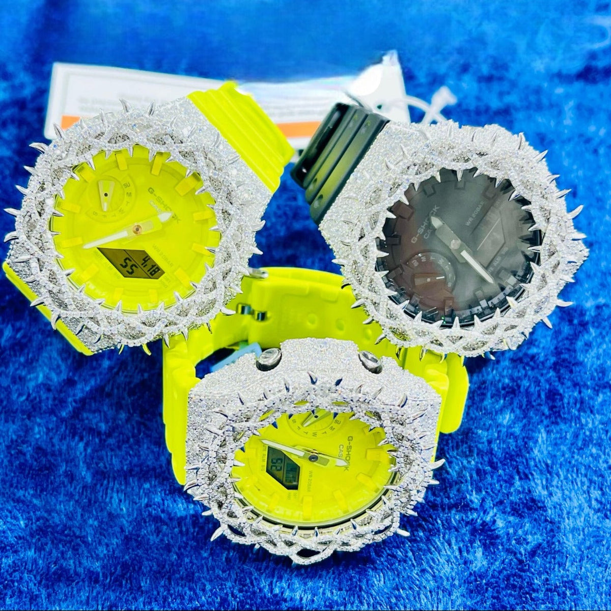 G-Shock Watch GA 2100 Moissanite Bezel Hip Hop Green – Master