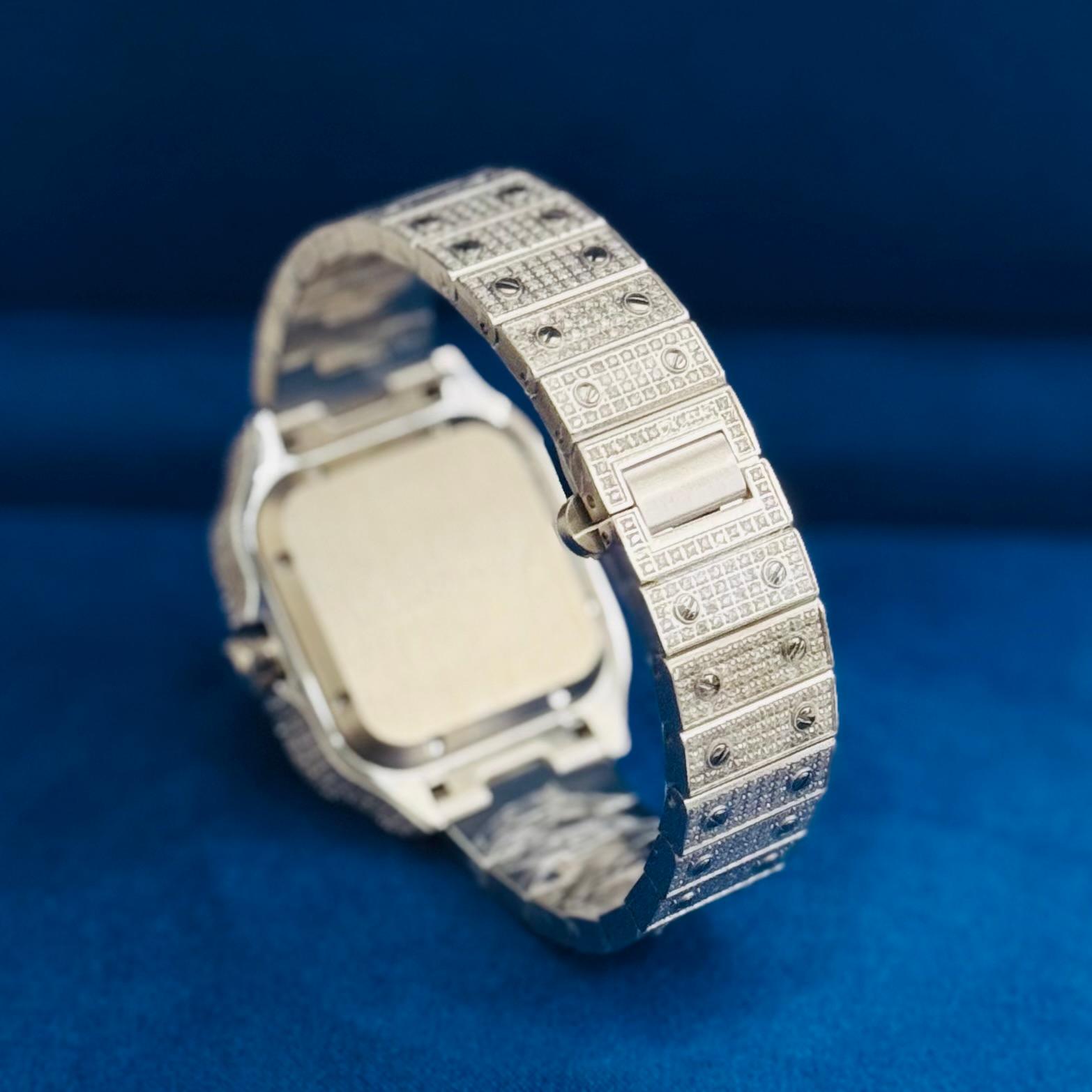 Womens Rainbow Candy Dial Watch Moissanite Automatic