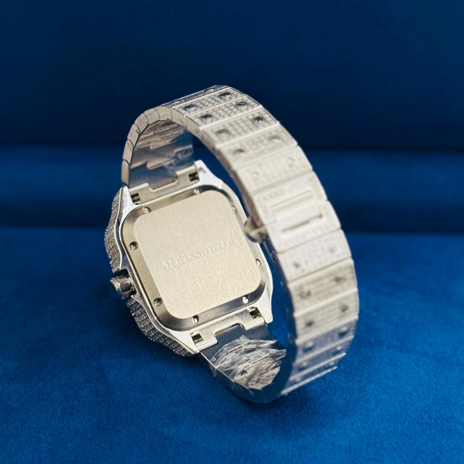 Womens Rainbow Candy Dial Watch Moissanite Automatic