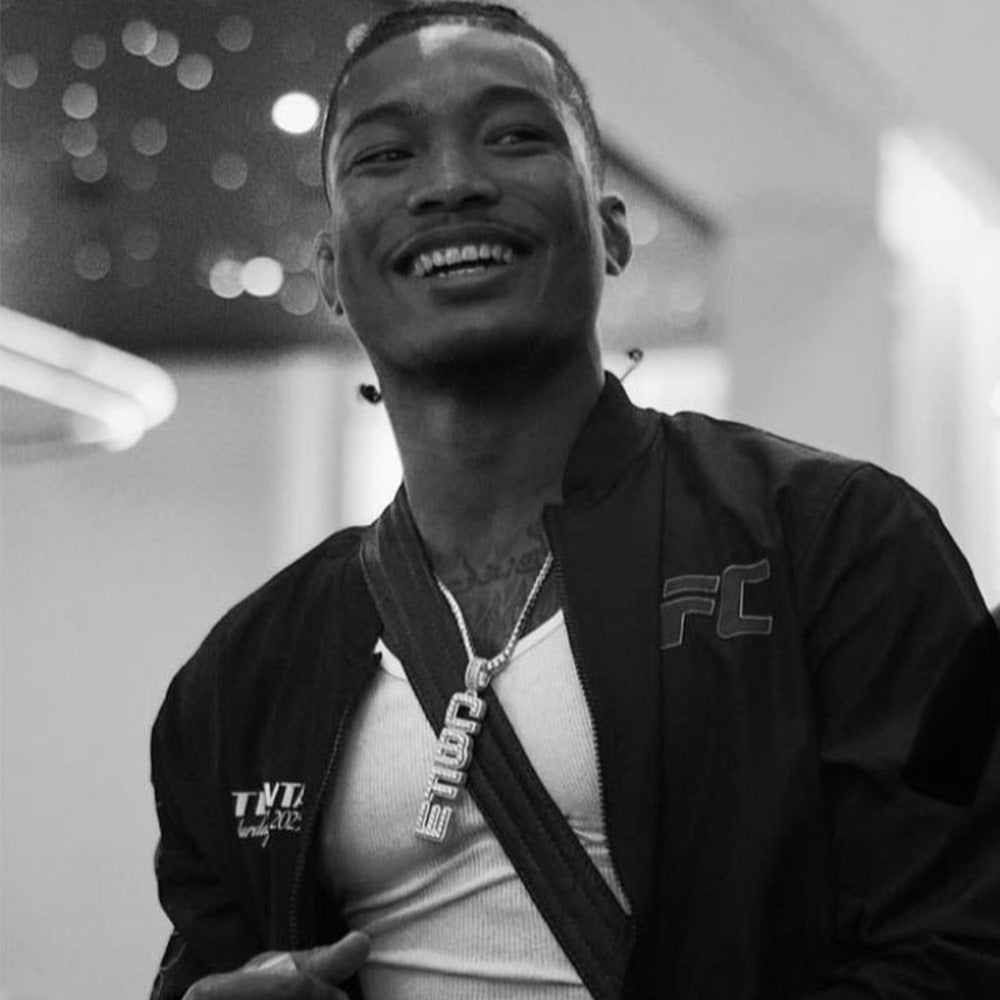 Vertical CBFW Moissanite Pendant 925 Silver Custom