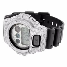 Iced Out Moissanite Diamond Bezel Casio Gshock DW6900 Watch