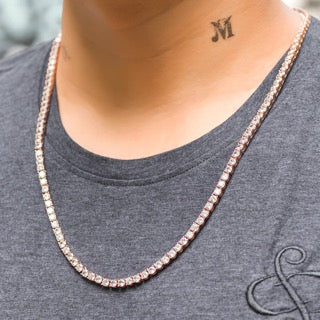 Moissanite Tennis Chains 3mm - 6mm (All Sizes & Colors)