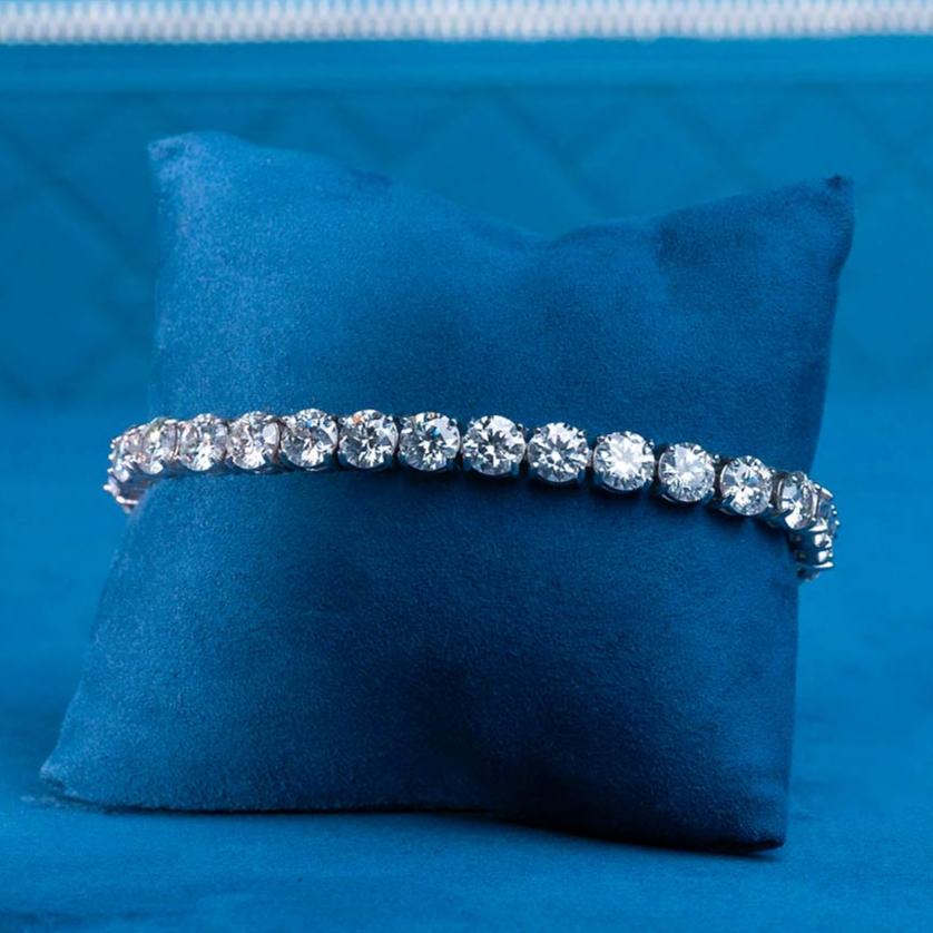 3mm Moissanite Tennis Necklace & Bracelet Bundle 925