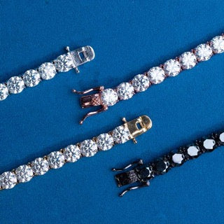 Moissanite Tennis Chains 3mm - 6mm (All Sizes & Colors)