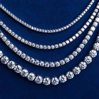 Moissanite Tennis Chains 3mm - 6mm (All Sizes & Colors)