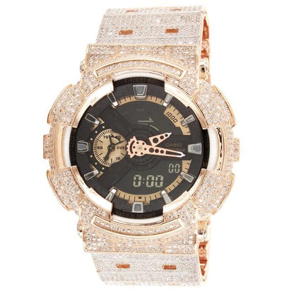 Men's G-Shock GA110RG Custom Band Bezel Rose Gold Watch