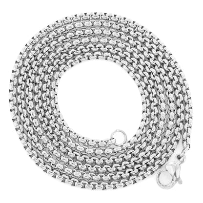Men's Stainless Steel 24 " Fashion Box Chains