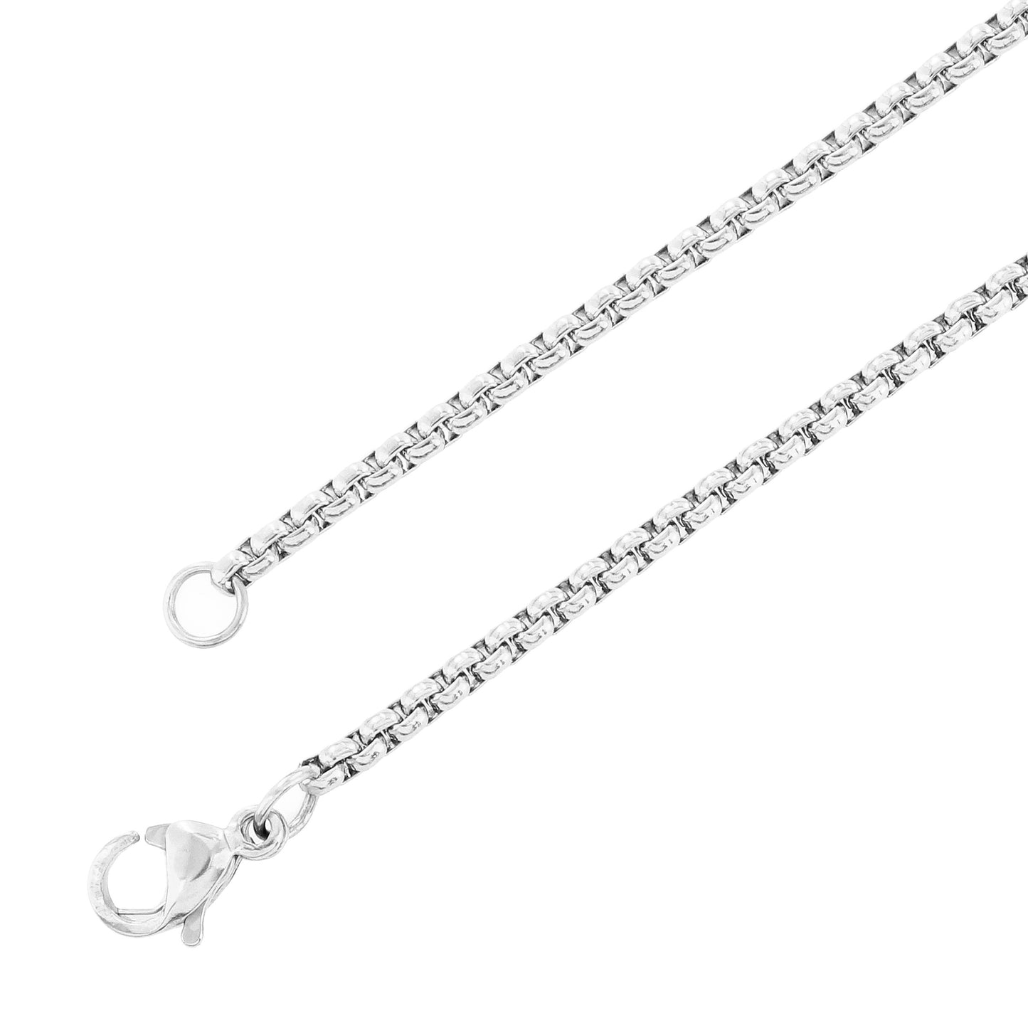 Men's Stainless Steel 24 " Fashion Box Chains