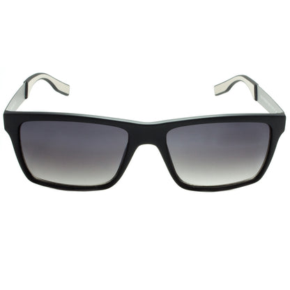 Wayfarer Mens Sunglasses By EGO Full Black Frame Gray Temple UV Ray Protection Mens