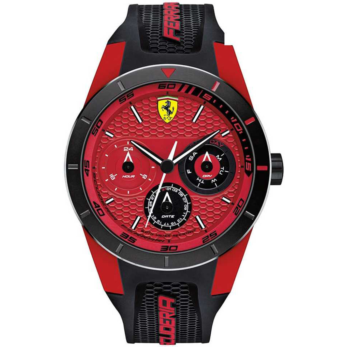 Men's Ferrari 0830255 Multi-function RedRev T Black Watch