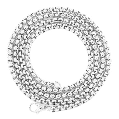 Men's Stainless Steel 4mm 30" Fashion Box Chains