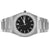 Stainless Steel Black Face White tone Luxury Automatic Iced Watch