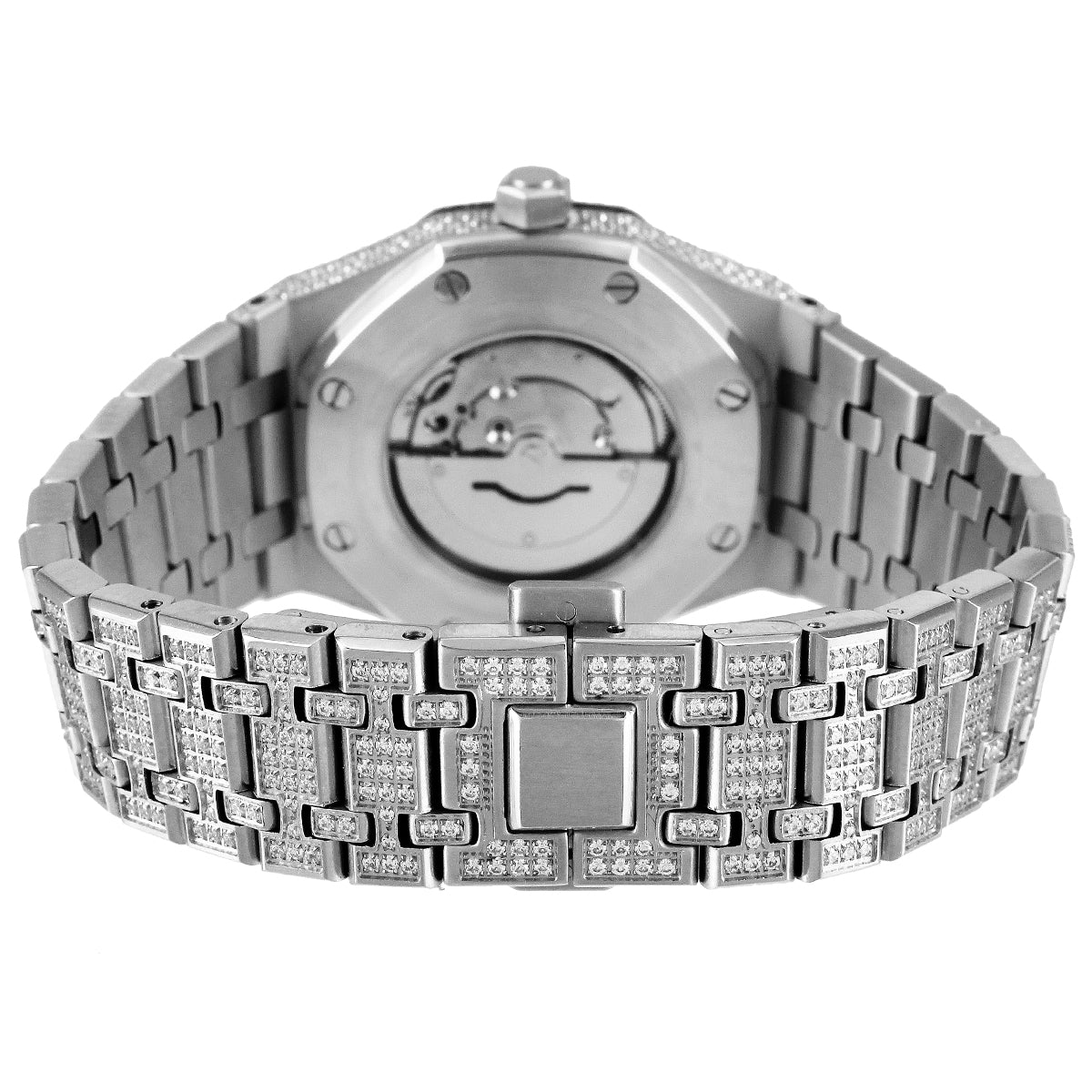 Stainless Steel Arabic Rainbow Dial Date Automatic Movement Watch