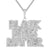 Sterling Silver Black Lives Matter Baguette Icy Unity Pendant