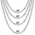 Tennis Link 3mm Necklace One Row 18